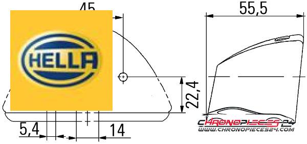 Achat de HELLA 2KA 007 929-001 Éclairage de plaque d'immatriculation pas chères