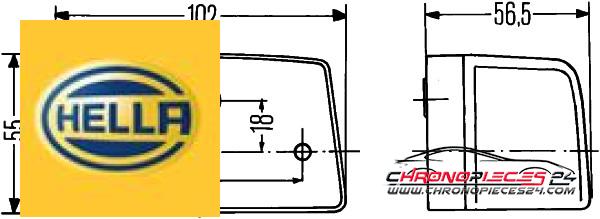 Achat de HELLA 2KA 998 523-001 Éclairage de plaque d'immatriculation pas chères