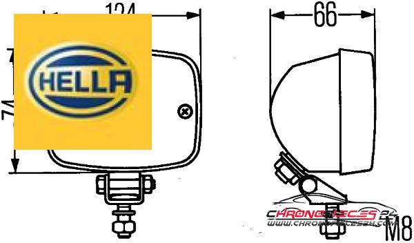 Achat de HELLA 2NE 002 985-001 Feu brouillard arrière pas chères