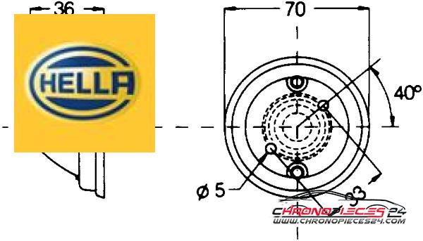 Achat de HELLA 2PF 997 022-011 Lampe de marquage pas chères