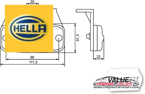 Achat de HELLA 2PS 357 008-011 Lampe de marquage LED pas chères