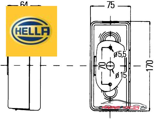 Achat de HELLA 2VA 998 531-031 Ensemble de feu arrière 3 fonctions pas chères