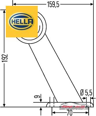 Achat de HELLA 2XS 955 232-001 Feu de gabarit pas chères