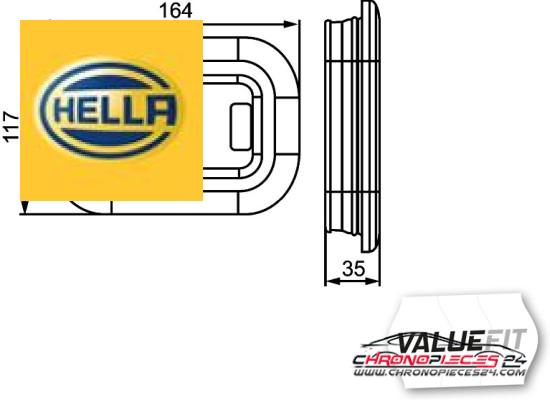 Achat de HELLA 2ZR 357 025-021 Feu recul LED pas chères