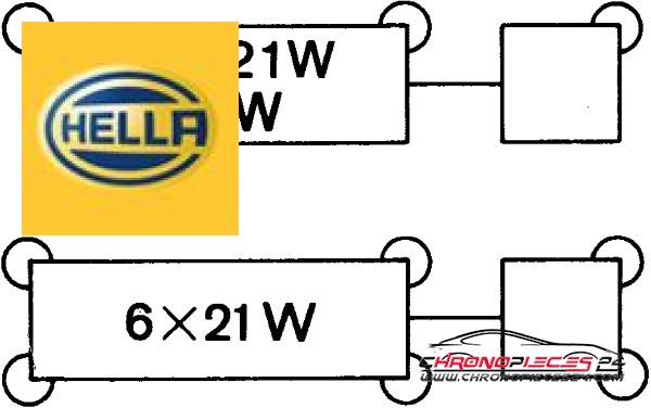 Achat de HELLA 4DM 003 360-021 Centrale clignotante pas chères