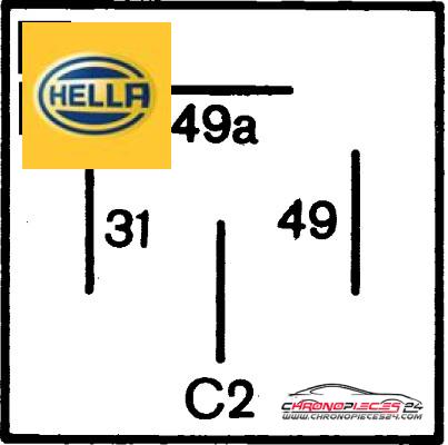 Achat de HELLA 4DM 003 360-021 Centrale clignotante pas chères