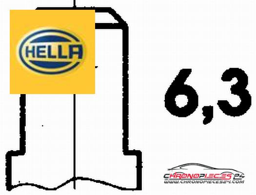 Achat de HELLA 6PT 009 107-691 Capteur, température d'huile pas chères