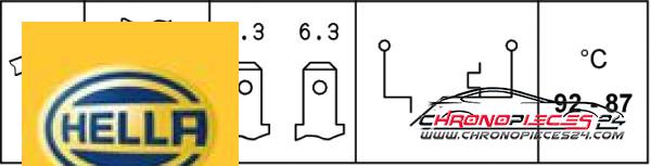Achat de HELLA 6ZT 007 800-001 Interrupteur de température, ventilateur de radiateur pas chères