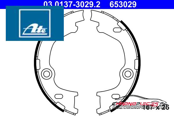 Achat de ATE 03.0137-3029.2 Jeu de mâchoires de frein, frein de stationnement pas chères