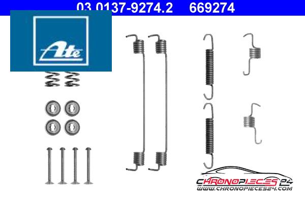 Achat de ATE 03.0137-9274.2 Kit d'accessoires, mâchoire de frein pas chères