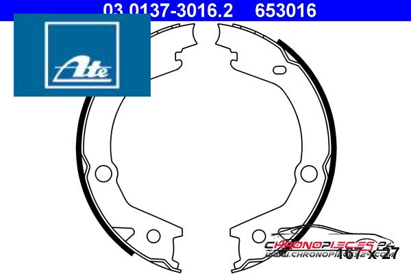 Achat de ATE 03.0137-3016.2 Jeu de mâchoires de frein, frein de stationnement pas chères