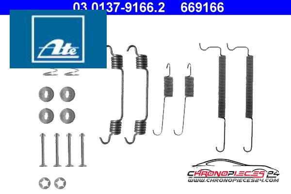 Achat de ATE 03.0137-9166.2 Kit d'accessoires, mâchoire de frein pas chères