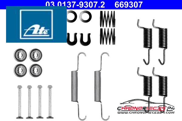 Achat de ATE 03.0137-9307.2 Kit d'accessoires, mâchoires de frein de stationnement pas chères