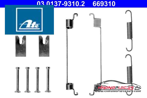 Achat de ATE 03.0137-9310.2 Kit d'accessoires, mâchoire de frein pas chères