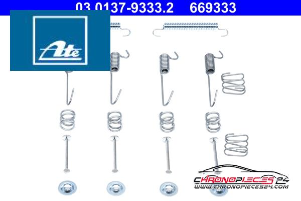 Achat de ATE 03.0137-9333.2 Kit d'accessoires, mâchoires de frein de stationnement  pas chères