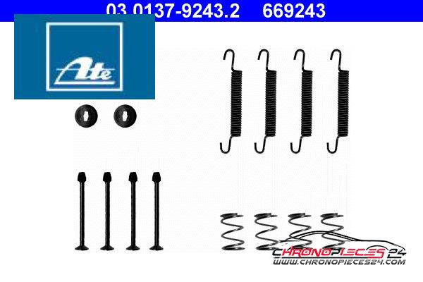 Achat de ATE 03.0137-9243.2 Kit d'accessoires, mâchoires de frein de stationnement pas chères