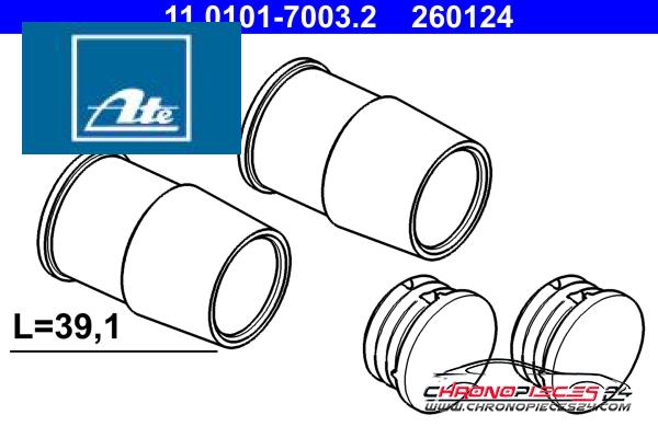 Achat de ATE 11.0101-7003.2 Jeu de douilles de guidage, étrier de frein pas chères