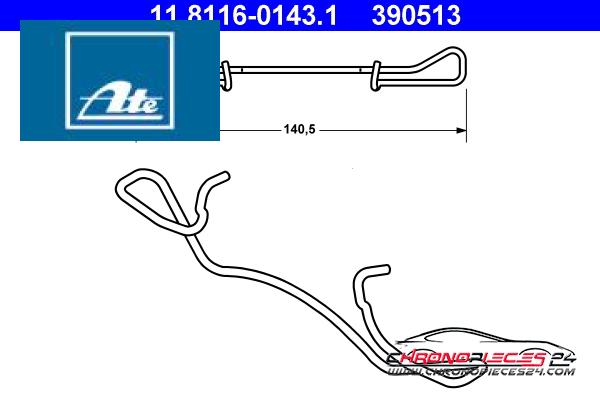 Achat de ATE 11.8116-0143.1 Ressort, étrier de frein pas chères
