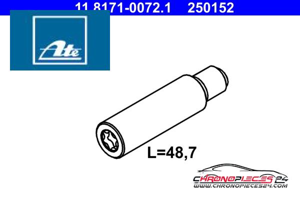 Achat de ATE 11.8171-0072.1 Boulon de guidage, étrier de frein pas chères