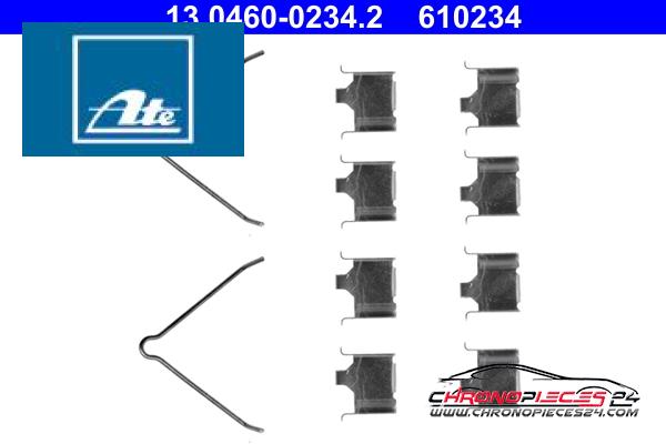 Achat de ATE 13.0460-0234.2 Kit d'accessoires, plaquette de frein à disque pas chères