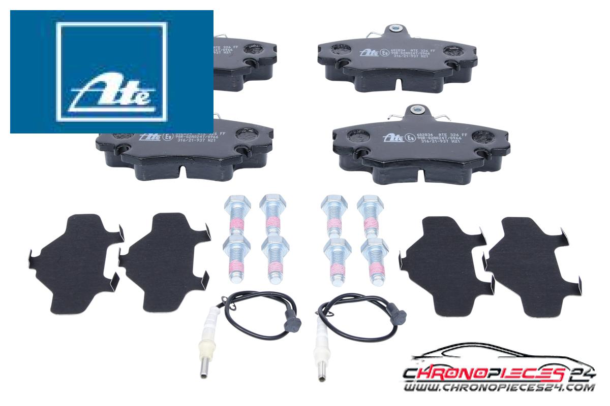 Achat de ATE 13.0460-2834.2 Kit de plaquettes de frein, frein à disque pas chères