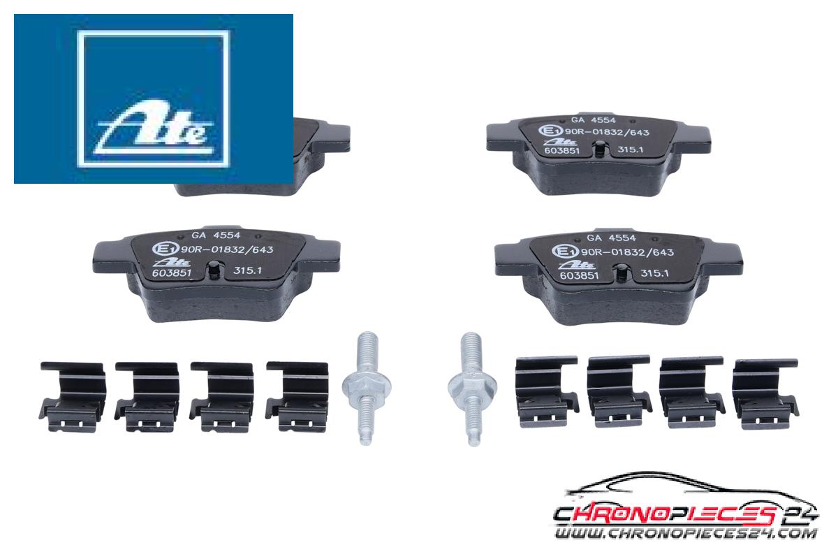 Achat de ATE 13.0460-3851.2 Kit de plaquettes de frein, frein à disque pas chères