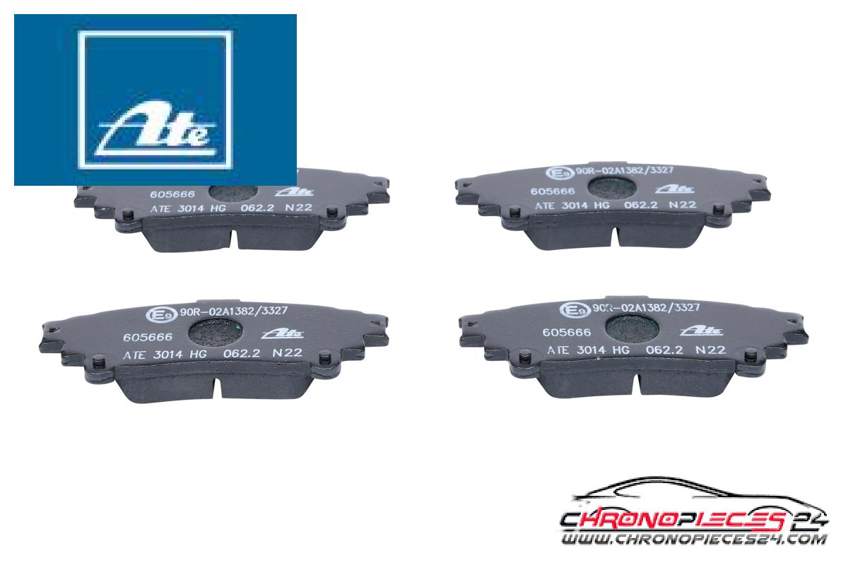 Achat de ATE 13.0460-5666.2 Kit de plaquettes de frein, frein à disque pas chères
