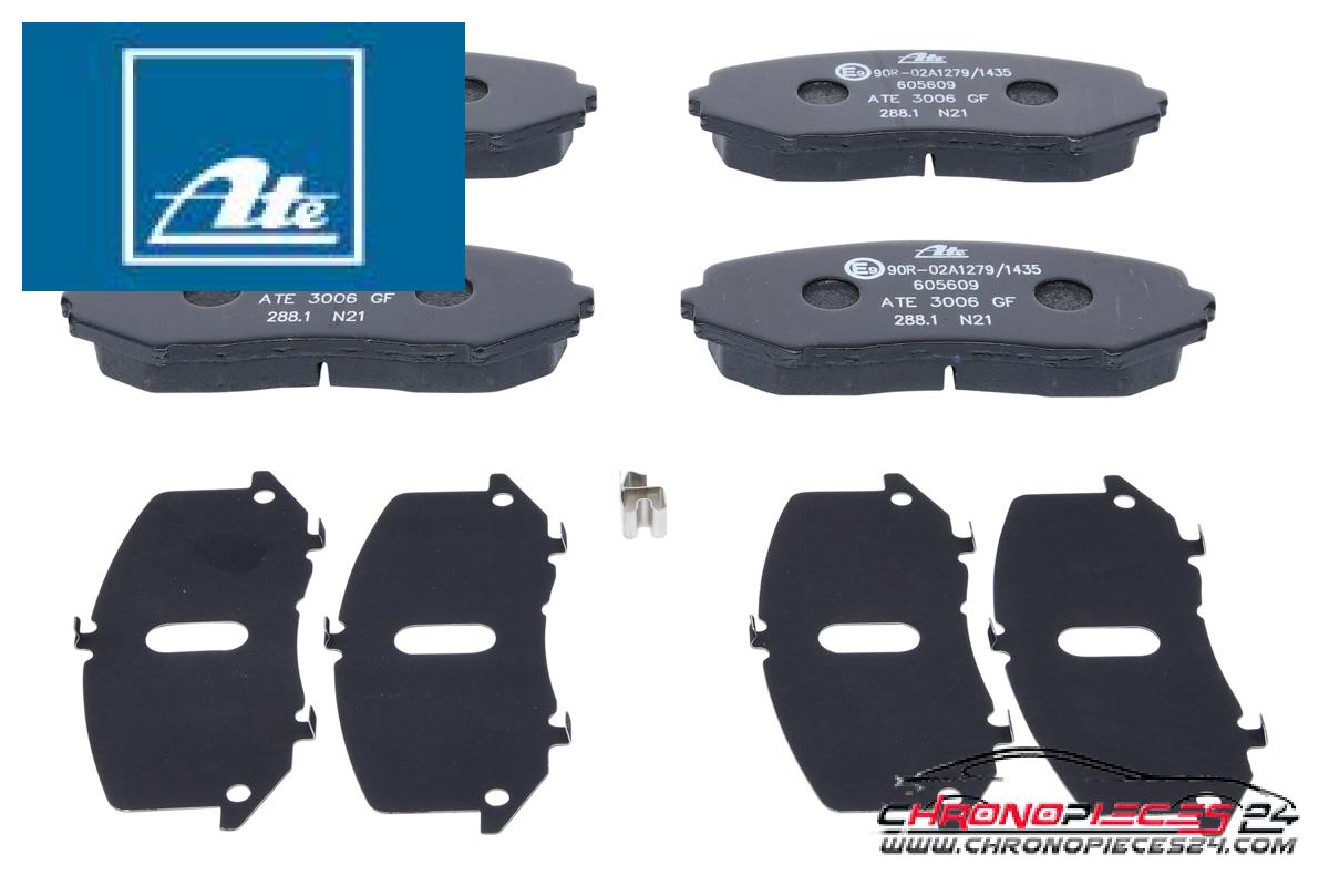 Achat de ATE 13.0460-5609.2 Kit de plaquettes de frein, frein à disque pas chères