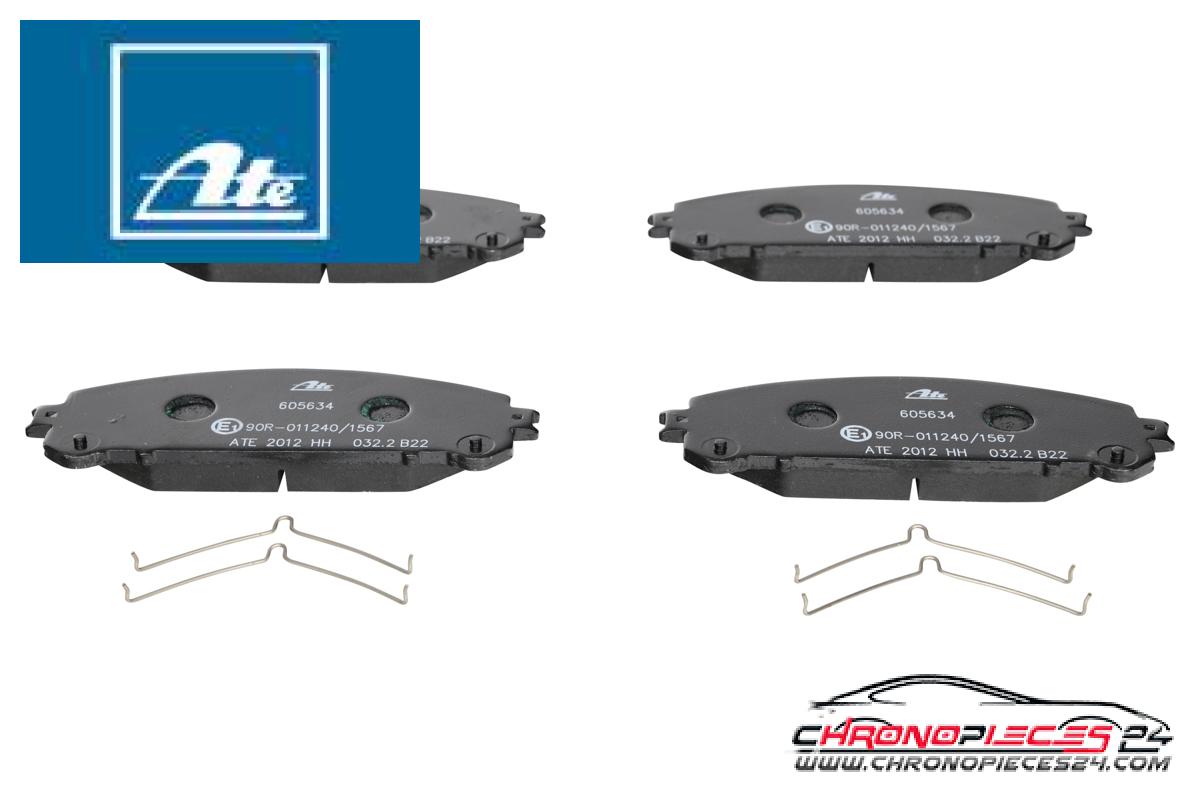 Achat de ATE 13.0460-5634.2 Kit de plaquettes de frein, frein à disque pas chères