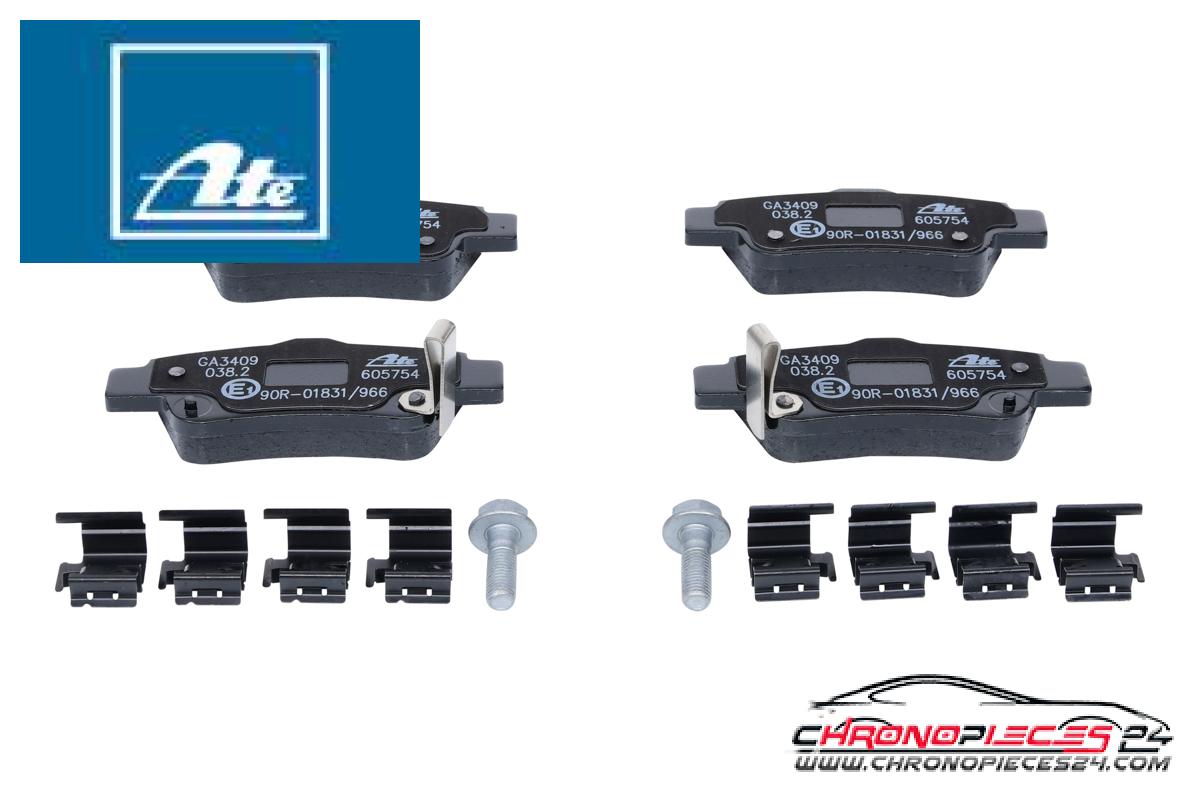 Achat de ATE 13.0460-5754.2 Kit de plaquettes de frein, frein à disque pas chères