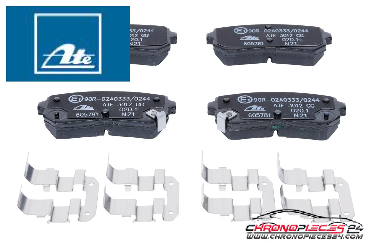 Achat de ATE 13.0460-5781.2 Kit de plaquettes de frein, frein à disque pas chères