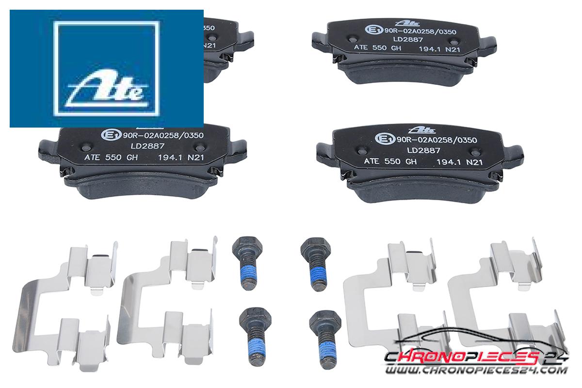 Achat de ATE 13.0470-2887.2 Kit de plaquettes de frein, frein à disque pas chères