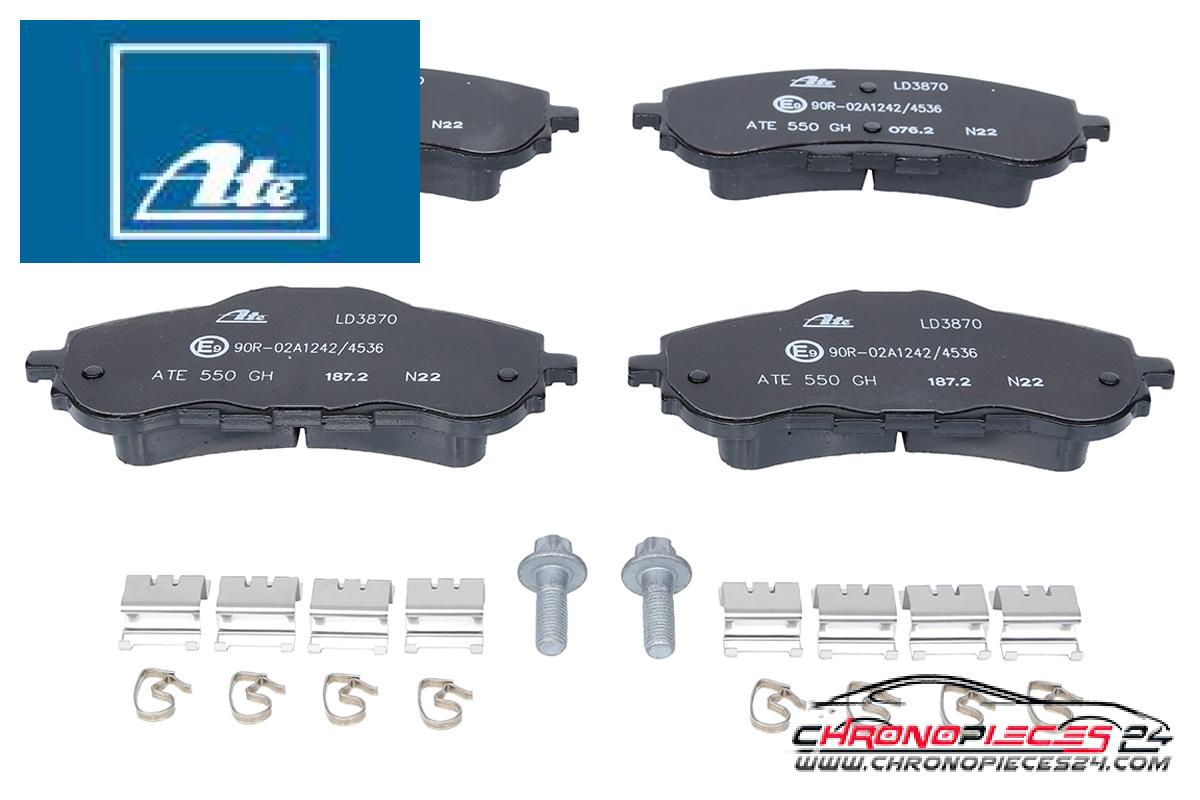 Achat de ATE 13.0470-3870.2 Kit de plaquettes de frein, frein à disque pas chères