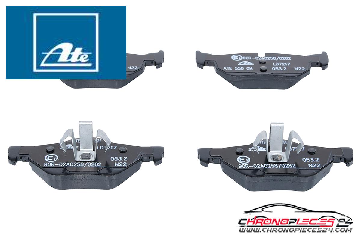 Achat de ATE 13.0470-7217.2 Kit de plaquettes de frein, frein à disque pas chères