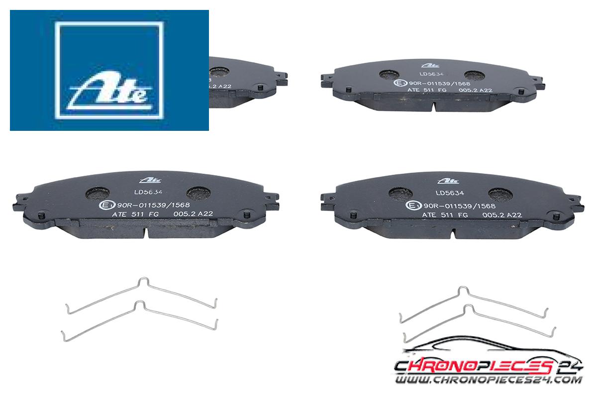 Achat de ATE 13.0470-5634.2 Kit de plaquettes de frein, frein à disque pas chères