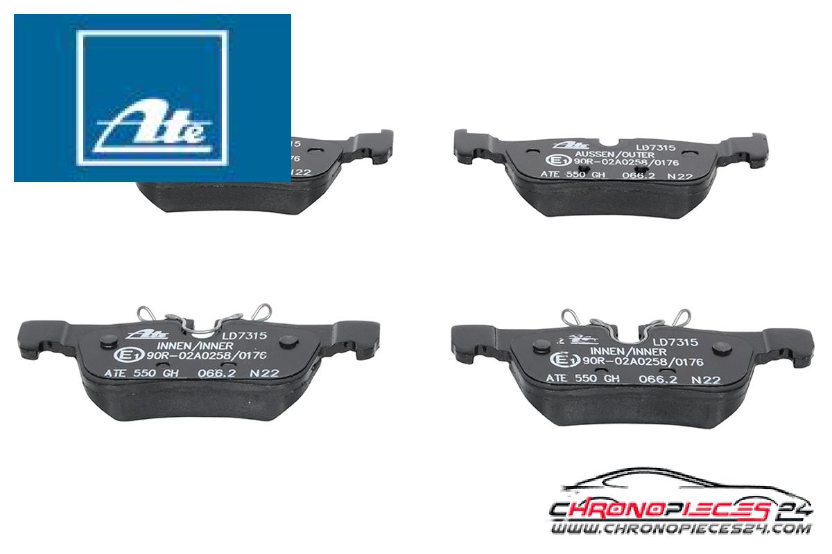 Achat de ATE 13.0470-7315.2 Kit de plaquettes de frein, frein à disque pas chères