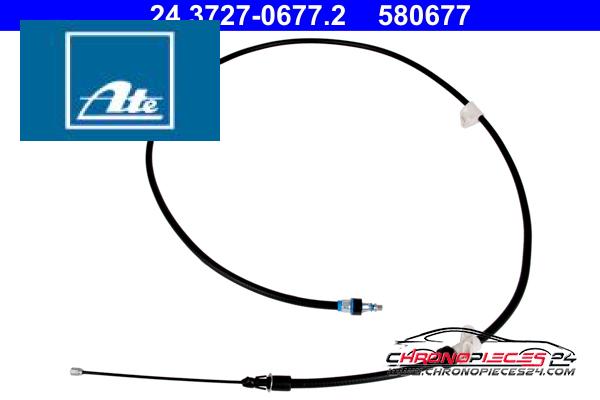 Achat de ATE 24.3727-0677.2 Tirette à câble, frein de stationnement pas chères