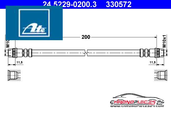 Achat de ATE 24.5229-0200.3 Flexible de frein pas chères