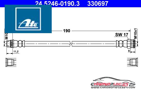 Achat de ATE 24.5246-0190.3 Flexible de frein pas chères