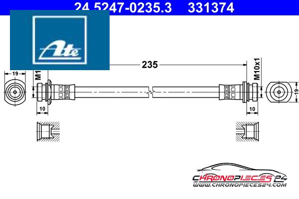 Achat de ATE 24.5247-0235.3 Flexible de frein pas chères