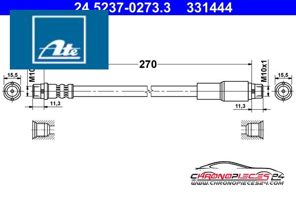 Achat de ATE 24.5237-0273.3 Flexible de frein pas chères