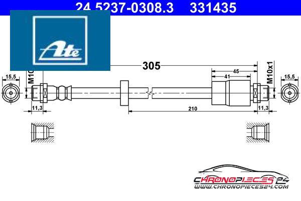 Achat de ATE 24.5237-0308.3 Flexible de frein pas chères