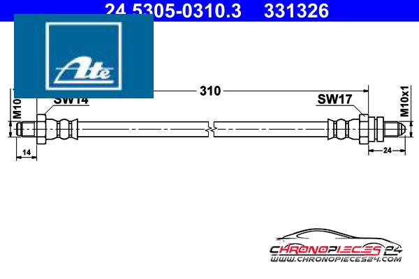 Achat de ATE 24.5305-0310.3 Flexible de frein pas chères