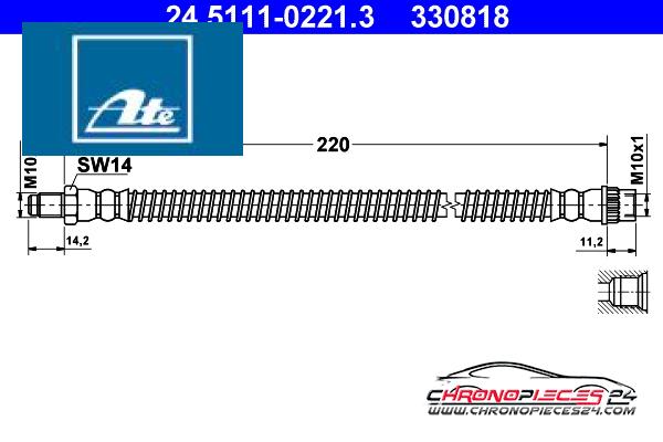 Achat de ATE 24.5111-0221.3 Flexible de frein pas chères