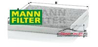 Achat de MANN-FILTER CUK 2149 Filtre, air de l'habitacle pas chères