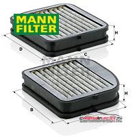 Achat de MANN-FILTER CUK 22 000-2 Filtre, air de l'habitacle pas chères