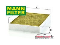 Achat de MANN-FILTER FP 25 001 Filtre, air de l'habitacle pas chères