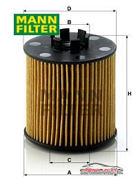 Achat de MANN-FILTER HU 712/6 x Filtre à huile pas chères