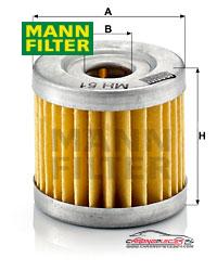 Achat de MANN-FILTER MH 51 Filtre à huile pas chères