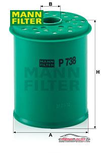 Achat de MANN-FILTER P 738 x Filtre à carburant pas chères